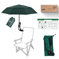Beach Chair Patio Umbrella with Universal Adj...