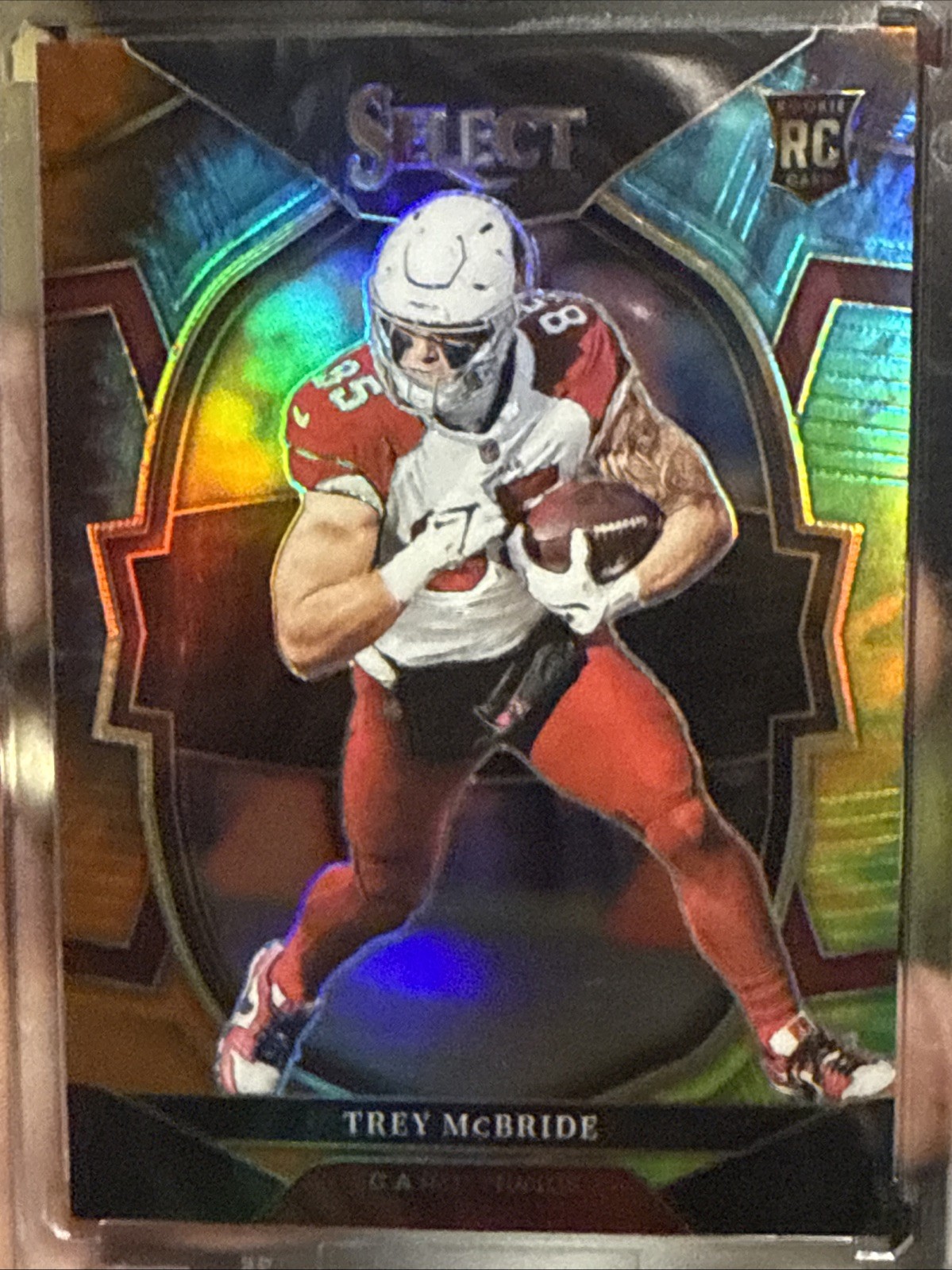 2022 Panini Select Concourse Trey McBride Rookie Tie Dye Prizm /25 RC Cardinals