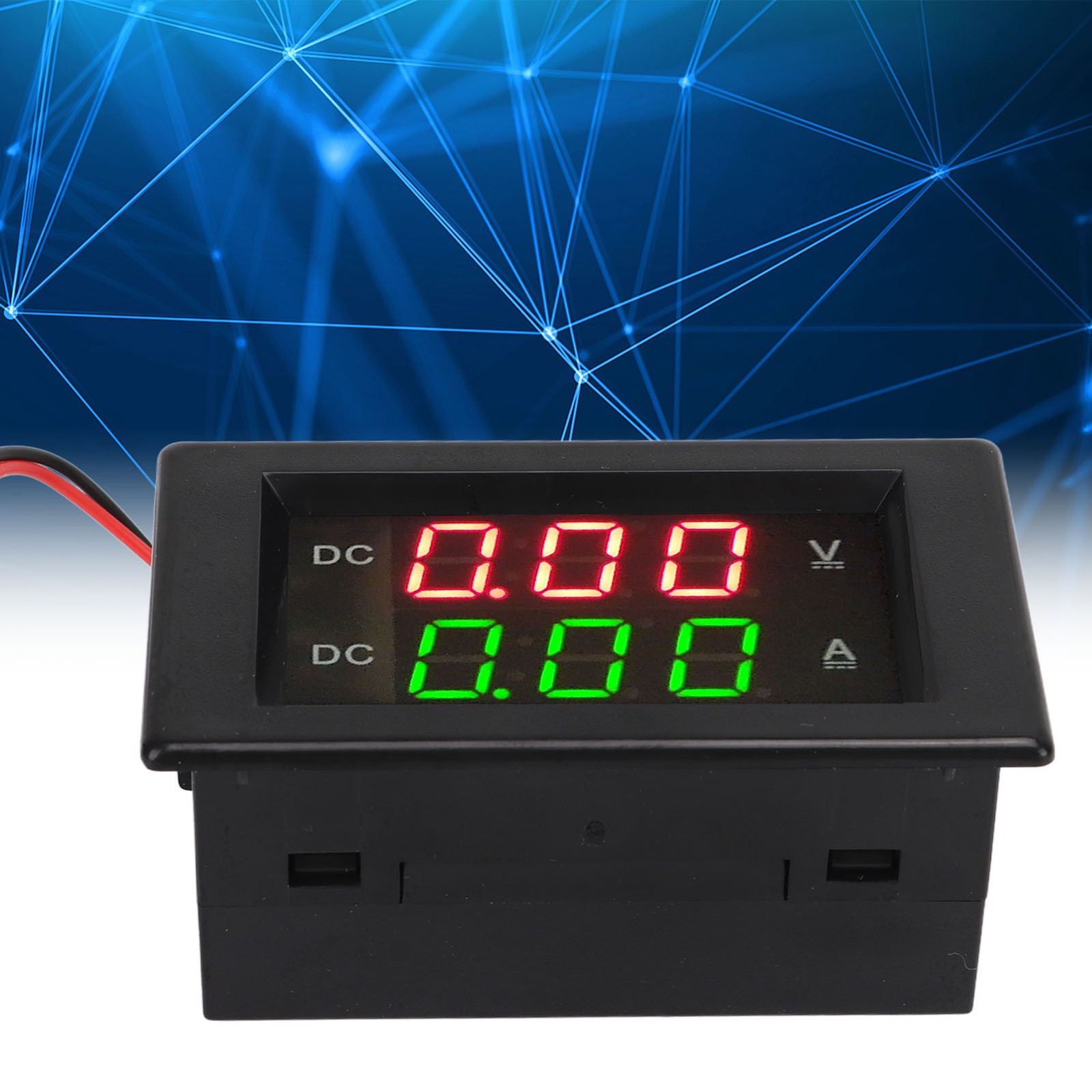 YB4835VA DC 0 To 300V 50A Dual Display Current Voltmeter Waterproof Interference