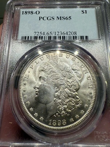 1898-O Morgan Silver Dollar, PCGS Graded MS65