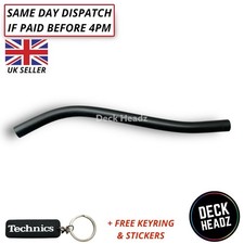 Technics SL-1200 1210 Black Tonarm S Bend Pipe MK2 MK3 M3D MK5 Tonarmrohr