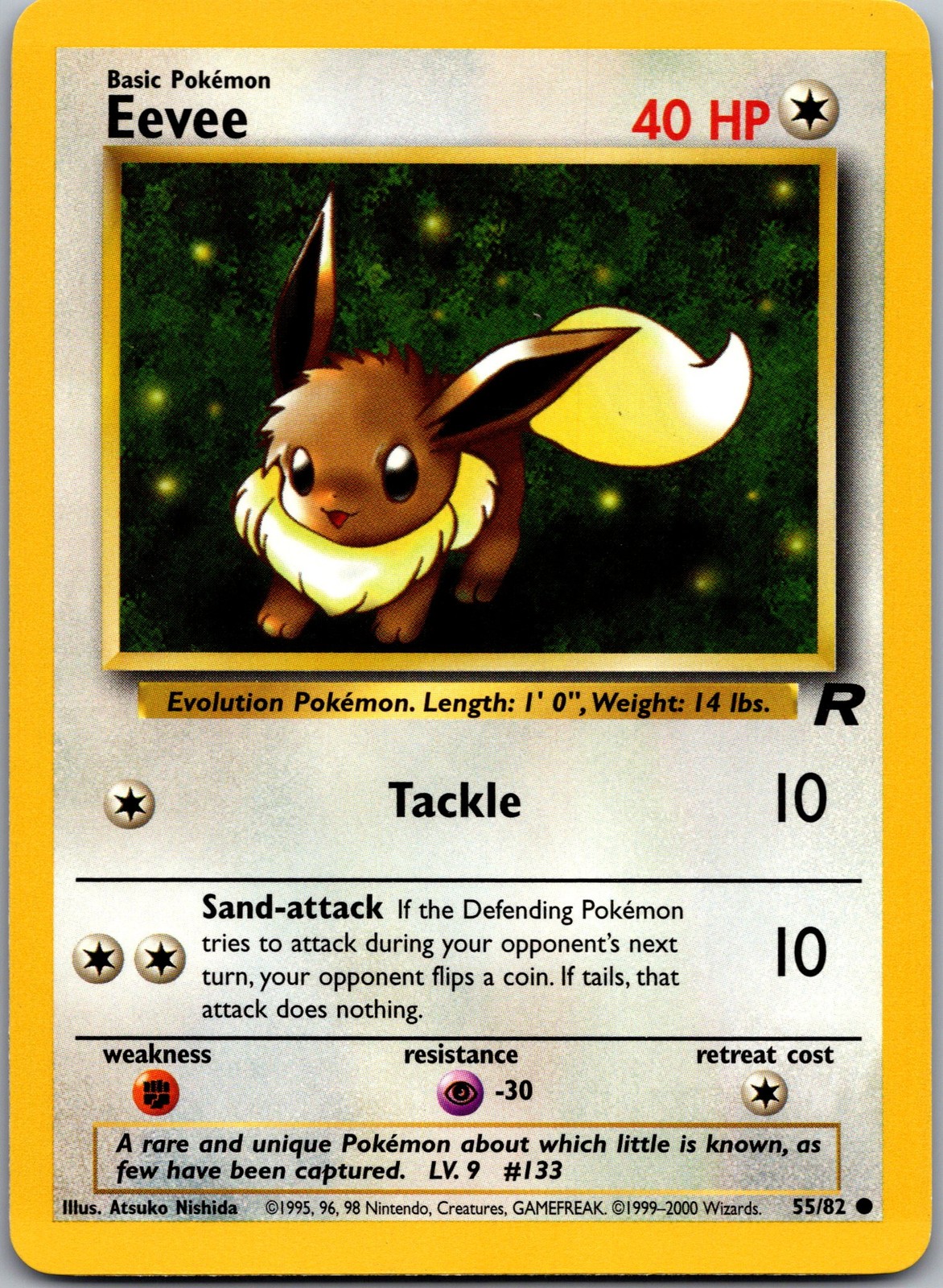 Eevee Common Team Rocket 55/82 NM