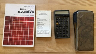 Hewlett Packard HP 41CV wissenschaftlicher Taschenrechner mit Math I Modul