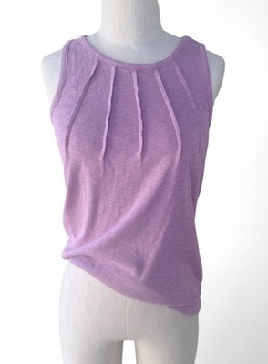 Threads 4 Thought Lavender Sleeveless Top Details Front & Back Sz Small Organic