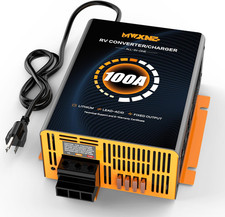 100 Amp RV Power Converter, 120V AC to 12V DC Battery Charger with Multi Smart C