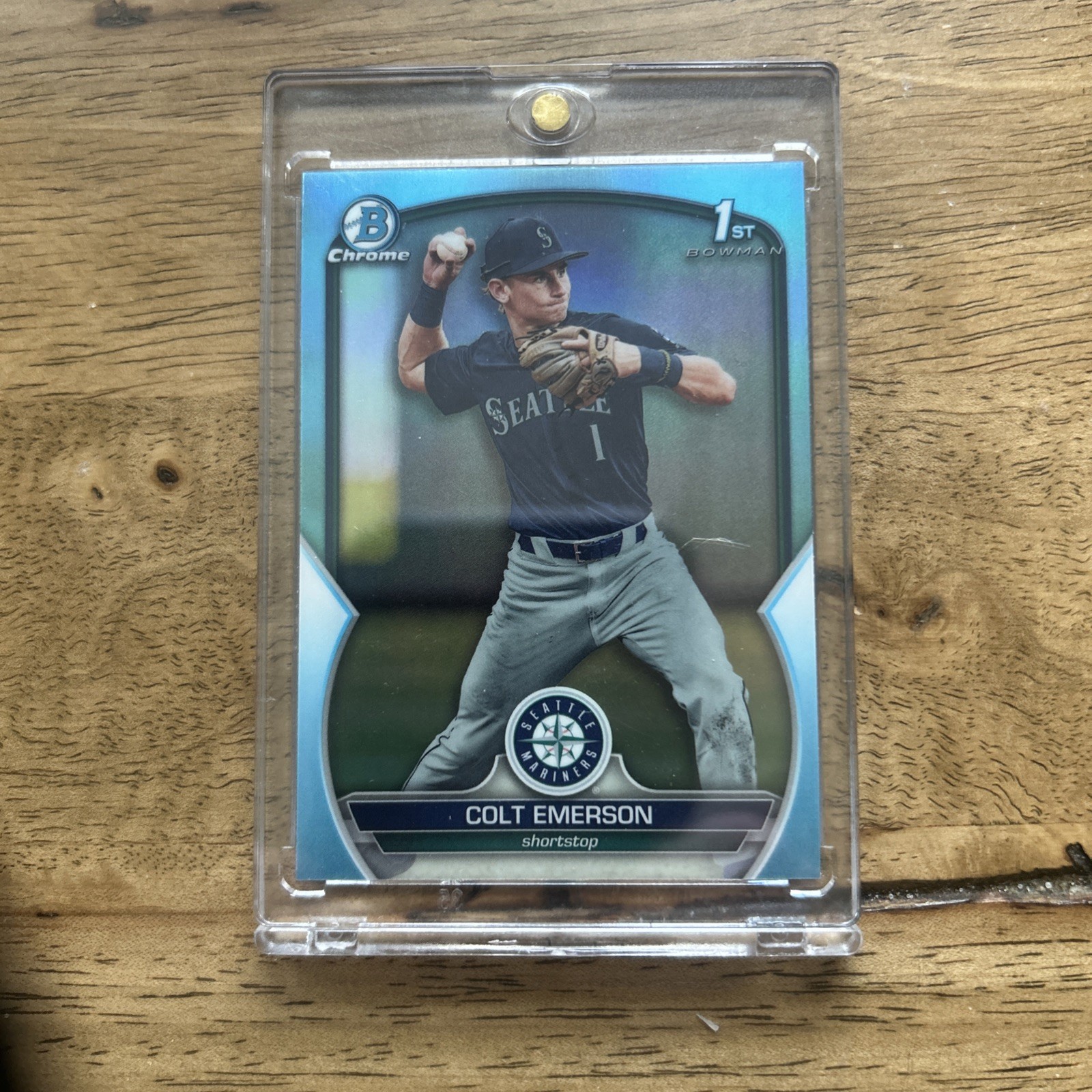 2023 Bowman Draft - Chrome Colt Emerson #BDC-42 Sky Blue Refractor (RC)
