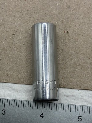 WRIGHT 2516,  1/2in.  1/4 Drive 6pt Deep SAE Socket USA
