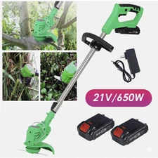 Cordless Electric Weed Lawn Eater Edger Yard Grass String Trimmer Cutter 21V