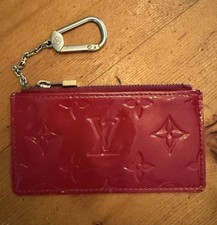 Louis Vuitton Red Monogram Vernis Key Chain Pochette