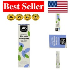 Natural Peppermint Fluoride Toothpaste, 5.5 oz - Whitening  Cavity Protection