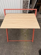 Habitat Compact Folding Office Desk - Orange Red Barely Used No Assembly Req
