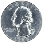 United States 1964 Washington Quarter ¼ Dollar 0.900 Silver - AU