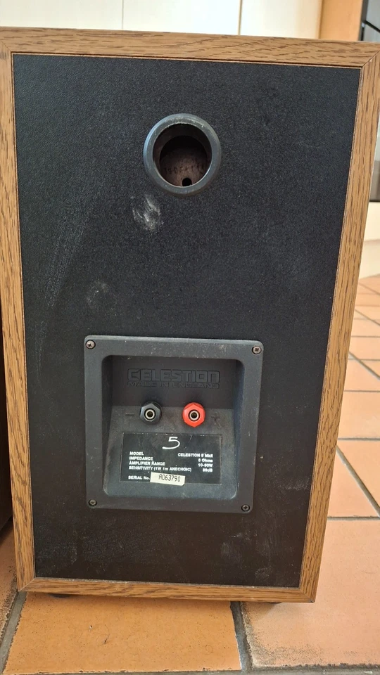 diffusori vintage per casa Celestion 5   35cm x21cm x 25cm   peso 4,7Kg x cassa - Immagine 3 di 4