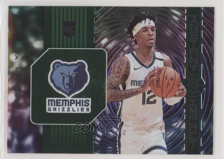 2019-20 Panini Illusions Instant Impact Emerald Ja Morant #7 Rookie RC 0m4q