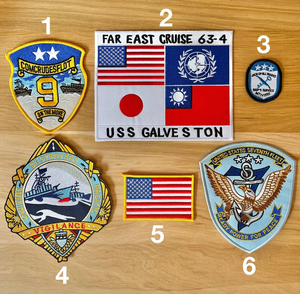 Top Gun Maverick Leather Jacket Embroidered Patches Set Iron On Sew Badge DIY - Image 2 of 4