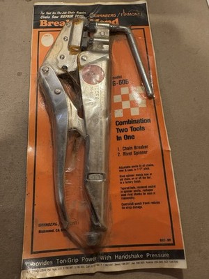 NOS GRANBERG G-605  CHAINSAW CHAIN SERVICE TOOL 2 IN 1 BREAK-N-MEND [9868EB]