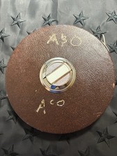 Vintage Reel Measuring Tape Brown Leather Cas...