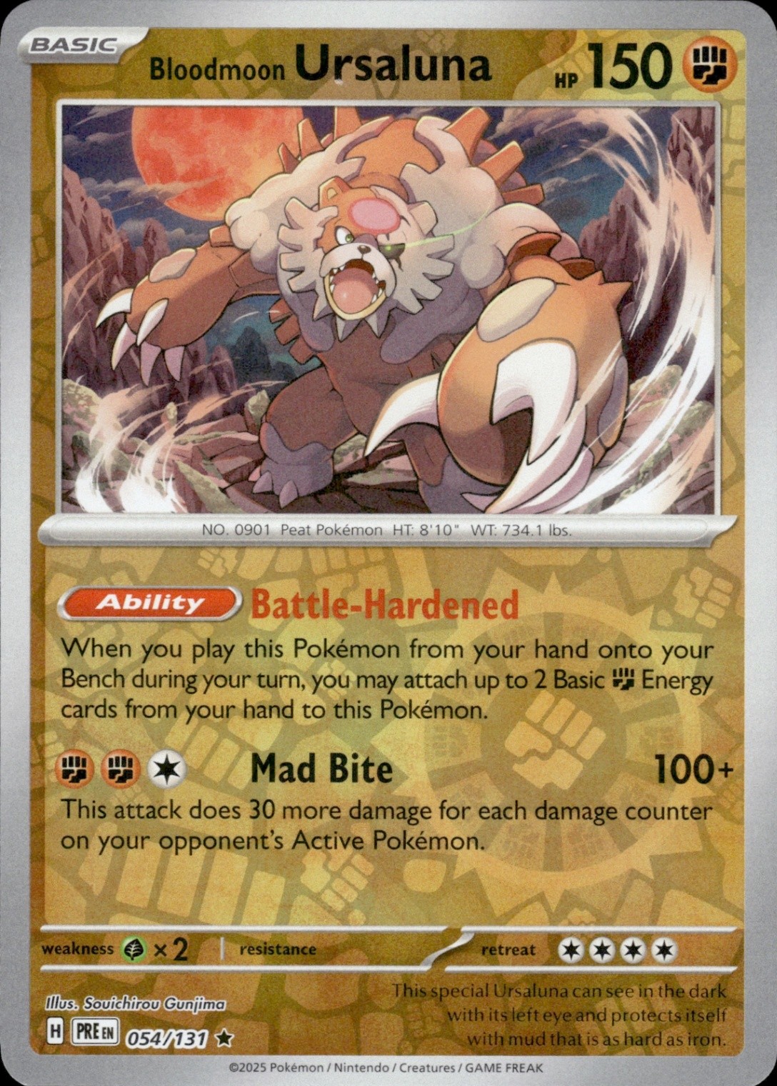 Bloodmoon Ursaluna | 54 | Pokemon | Prismatic | Reverse | 50% off 2nd Item