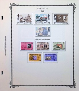 Great Britain Guernsey Collection On Scott Specialty Album Pages 1990 1995
