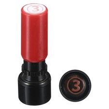 Number Stamps Self Inking Numeral 3 Plastic Small Stamp Number Stamper