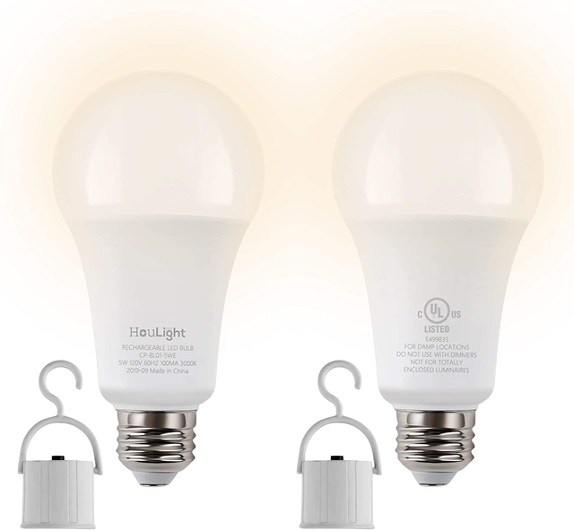 5W Rechargeable Emergency LED Light Bulbs with Back Up Battery for