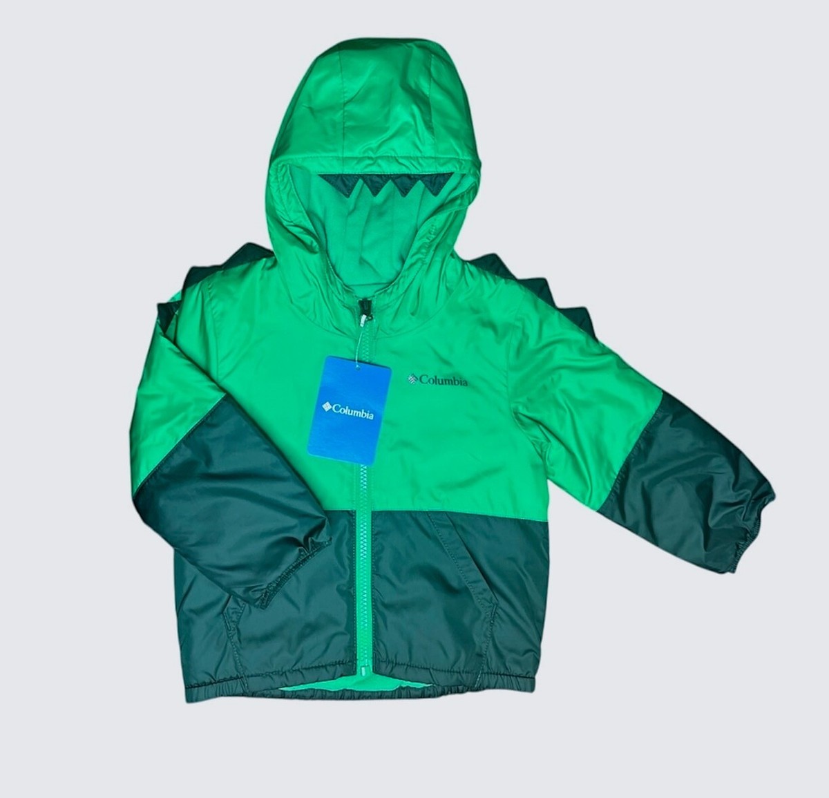 Columbia Kitterwibbit II Jacket 2T Toddler Green Dinosaur Fleece