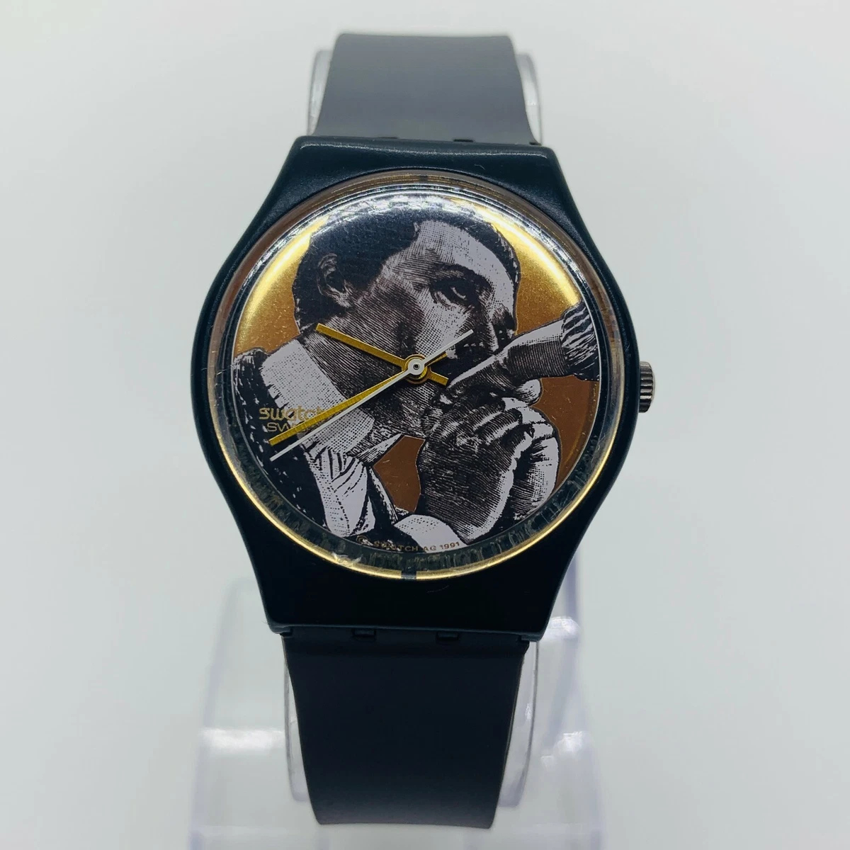 Swatch black shop and gold