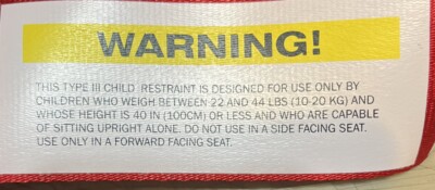 Kids Fly Safe CARES Airplane Safety Harness FAA Approved 22 Kids Fly Safe CARES Airplane Safety Harness FAA Approved 22
