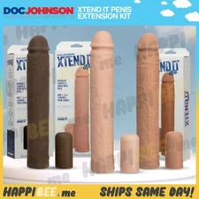 Doc Johnson XTEND IT KIT Penis Extension Sleeve🍯Male X-Tension Girth Extend Set