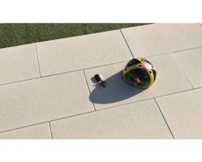 Terrassenplatte Bergamo hellgelb kugelgestrahlt 80 cm x 40 cm x 3,9 cm