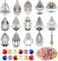 SonnenfäNger Kristall, 15PCS Fenster HäNgender Kristall Suncatcher Perlen Kette