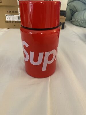 Supreme X Sigg 0.75L Food Jar Container Thermos and Spoon/ Spork ~ Red ~ 