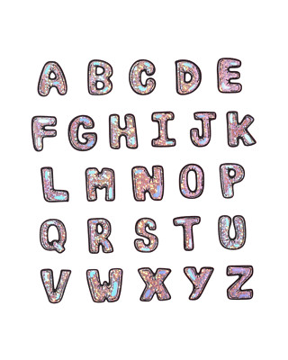Stoney Clover Lane Silver Holo Bubble Letter Patch