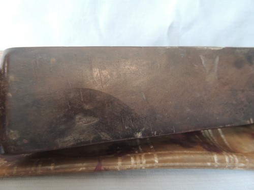 Collectible very old leather sharpener for straight razor 33cm - Picture 5 of 11