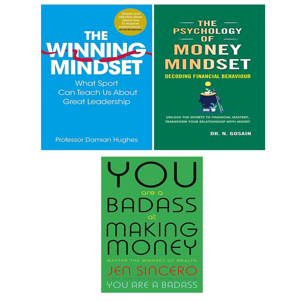 Winning Mindset,Psychology of Money Mindset,You Are a Badass Making 3 Books Set