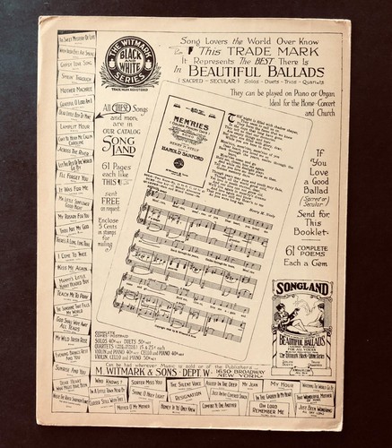 Partituras antiguas de 1910 Dawn Brought Me Love and You Merrick Richard Kountz - Imagen 5 de 5