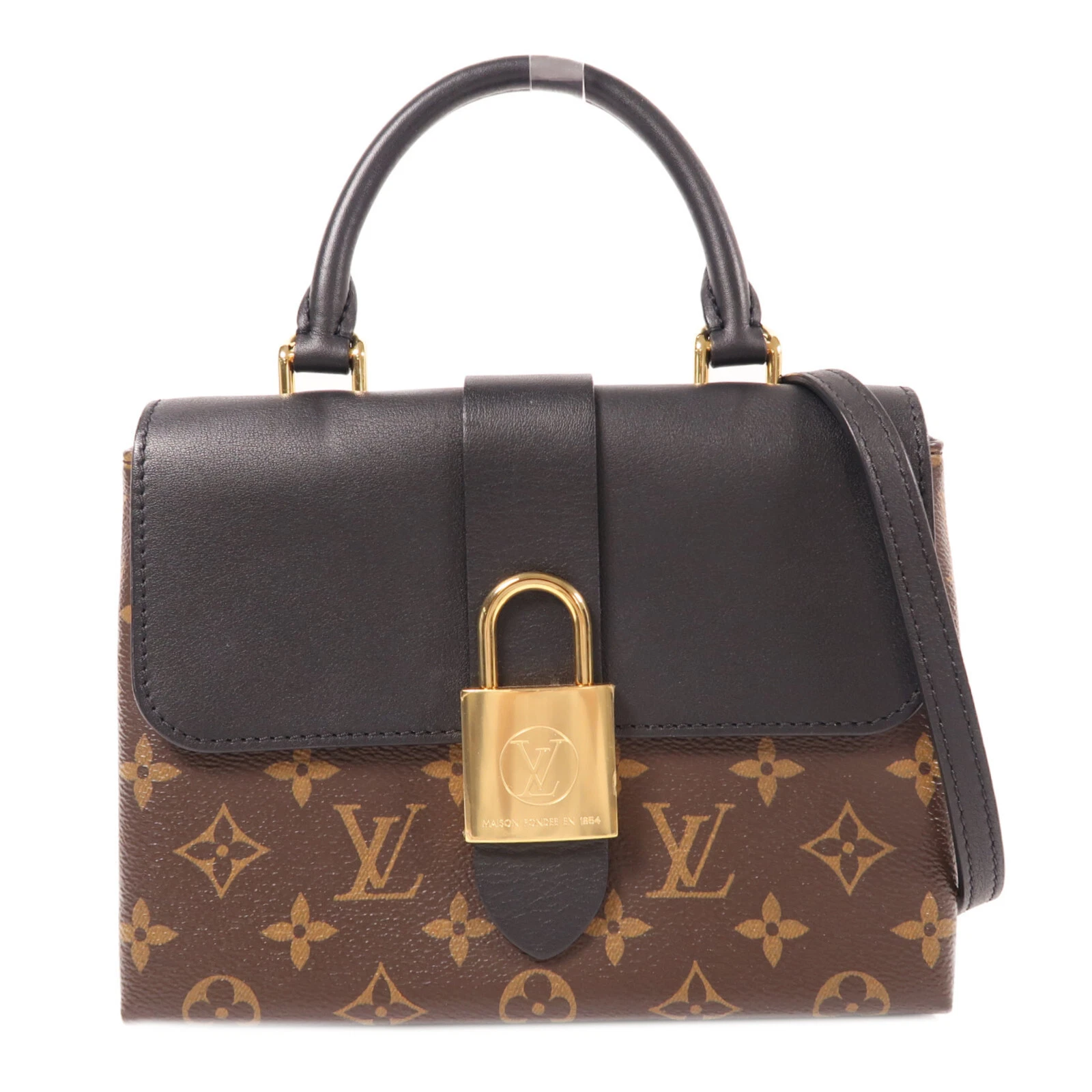 LOUIS VUITTON（LV） Borsa a tracolla Louis Vuitton LV GHW Locky BB 2 vie M44141 monogramma marrone nero