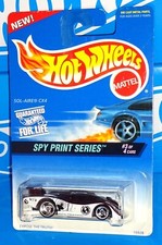 Hot Wheels 1997 Spy Print Series #555 Sol-Aire CX4 Mtflk Burgundy w/ SBs