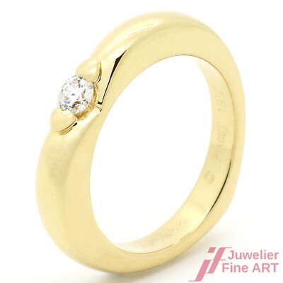 Piaget 1997 Ring 750 Gelbgold mit Diamant ca. 0,20 ct W 58 10,14 g