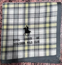 GRAY YELLOW PLAIDS  CHECKS HANDKERCHIEF CLASSIC MEN COTTON POCKET ART SQUARE17"