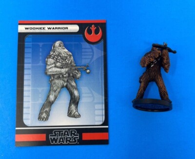 Figurine Star Wars Miniatures : Guerrier Wookiee (Wookiee Warrior) N°28/60 - Occasion - Wizards Of The Coast