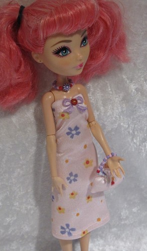 Handmade Clothes for 10.5-inch Fashion Dolls, Dress, Necklace, Purse Set#EAH03 - Picture 2 of 3