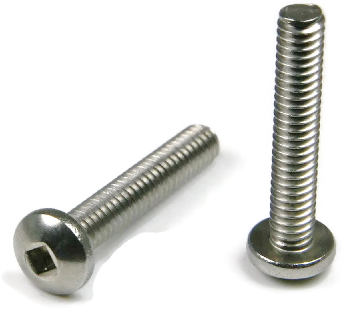 Stainless Steel Square Drive Pan Head Machine Screw 8 32 x 3 4