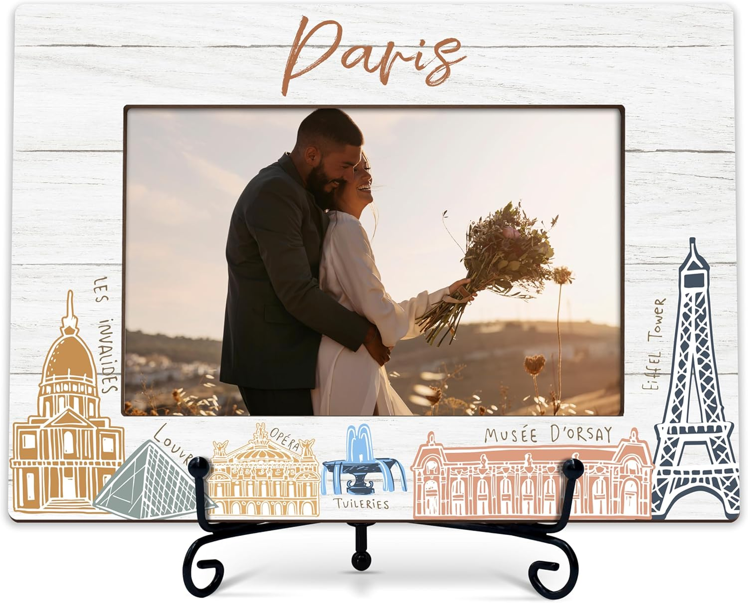 Paris Travel Photo Frame Gifts, Wedding Frames for Newlyweds, Paris Vacation Woo