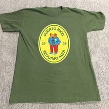 Bad Bunny World Tour 2025 Logo T Shirt Green All Size BB479