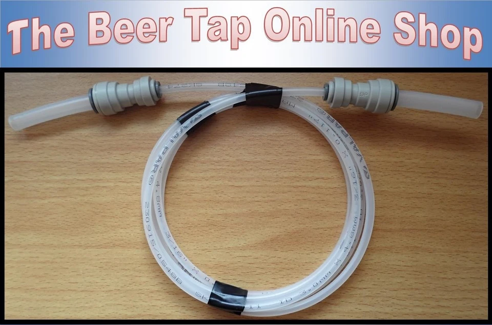 3/16" Beer Line & 3/8" Pipe for Beer Tap & Keg. Will Fit 3/8" JG or 1/4" Barb.