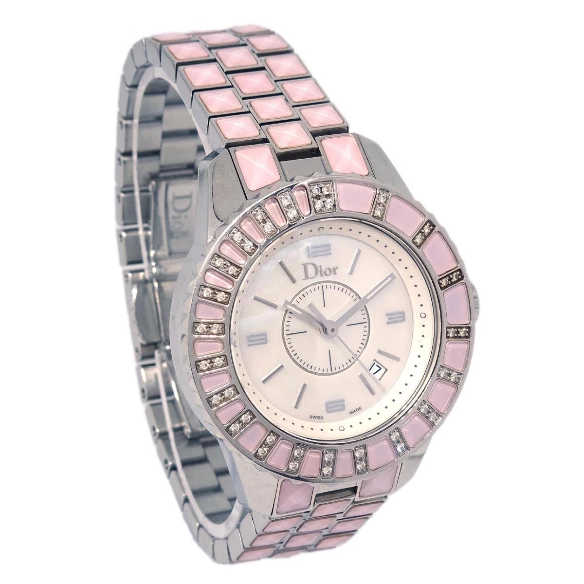 Montre Christian Dior CD113110 cristal quartz SS diamant 134209