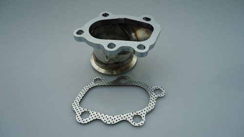 T25 T28 5 bolt to 2.5" 63mm vband stainless steel turbo flange adapter + gasket