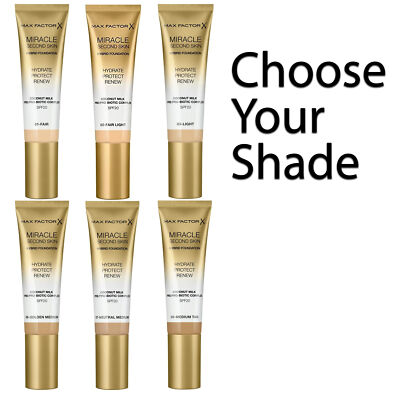 Max Factor Miracle Second Skin feuchtigkeitsspendende Foundation LSF 20 Farbton wählbar