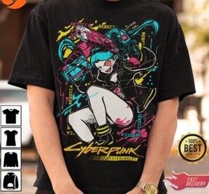 vaultroom × CYBERPUNK LUCY TEE /BLACK XL